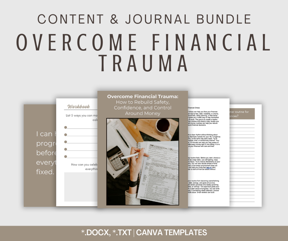 Overcome Financial Trauma | Content & Journal Bundle