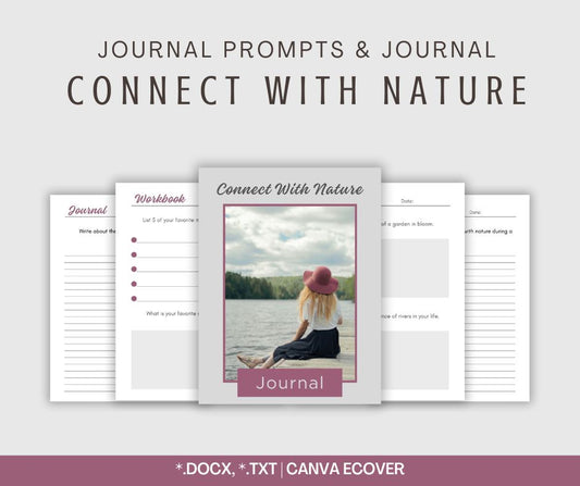 Connect With Nature | Journal & Prompts Bundle