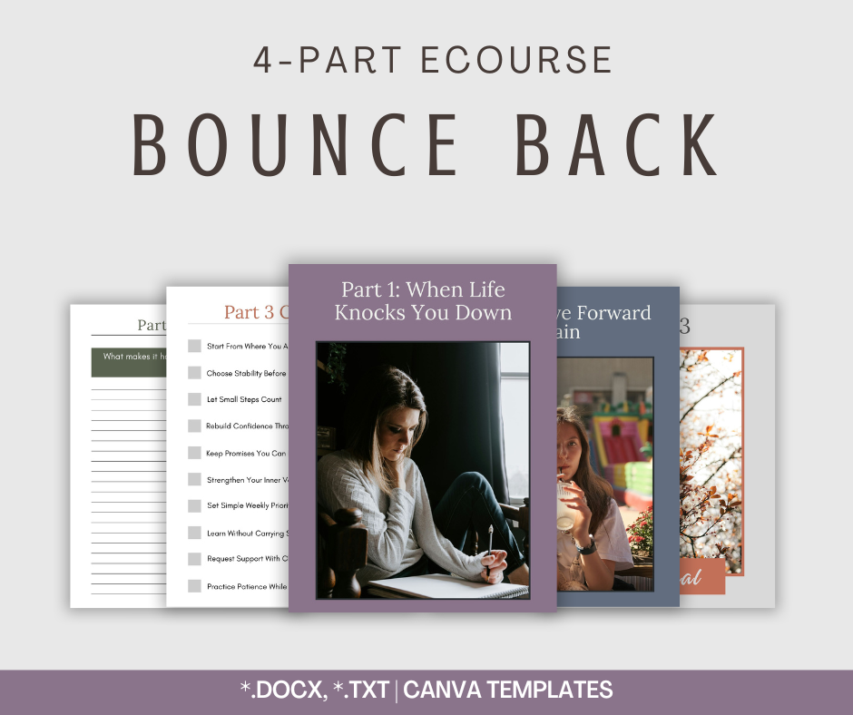 4-Part eCourse: Bounce Back