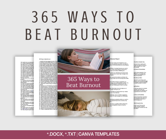 365 Ways to Beat Burnout | Content Bundle
