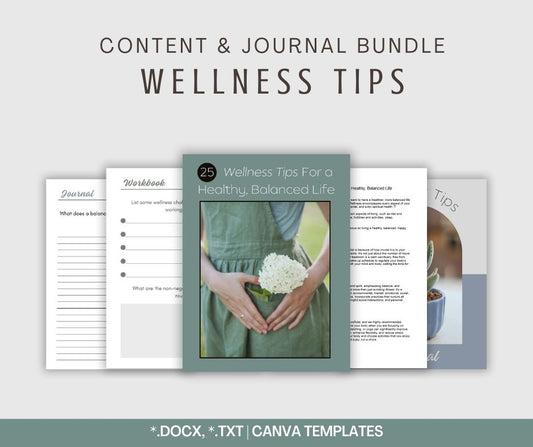 Wellness Tips | Content & Journal Bundle