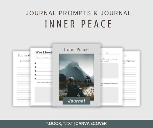 Inner Peace Journal & Prompts Bundle