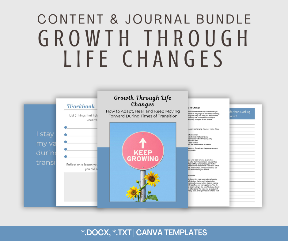 Growth Through Life Changes | Content & Journal Bundle