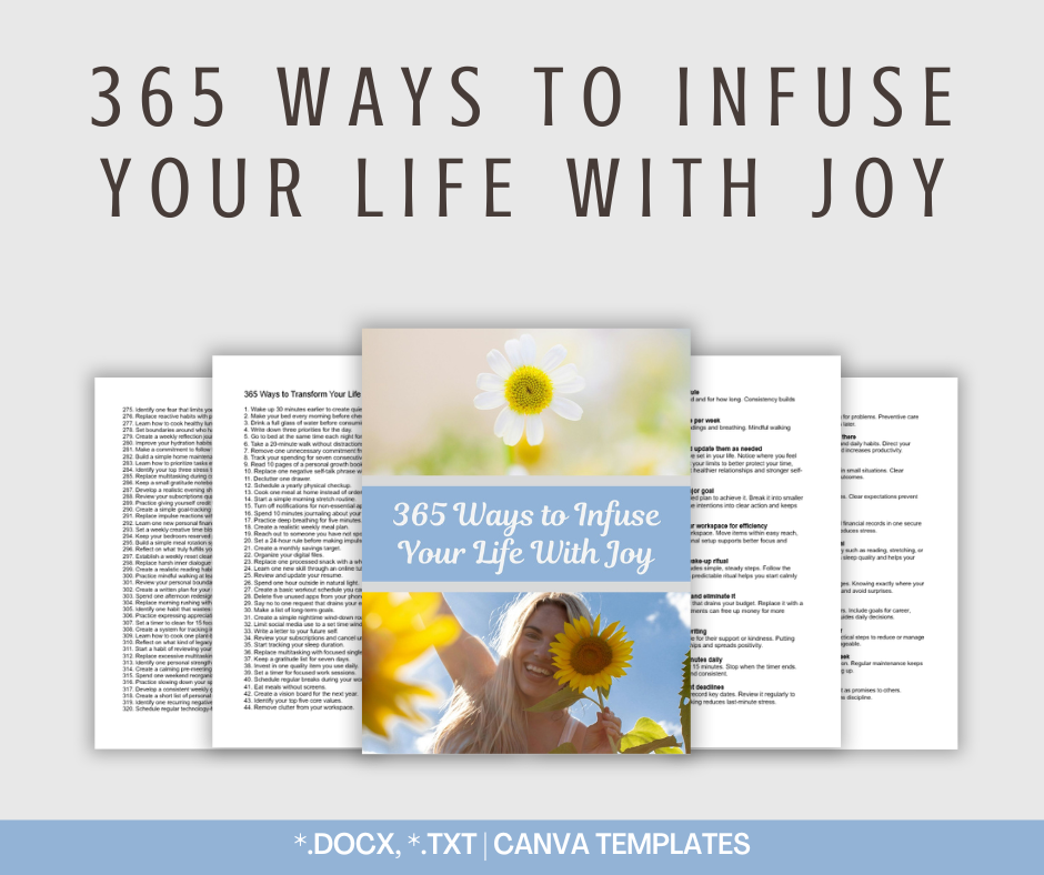 365 Ways to Infuse Your Life With Joy | Content Bundle