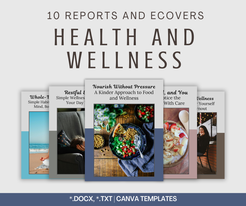 Health and Wellness Reports | 10 Report Bundle