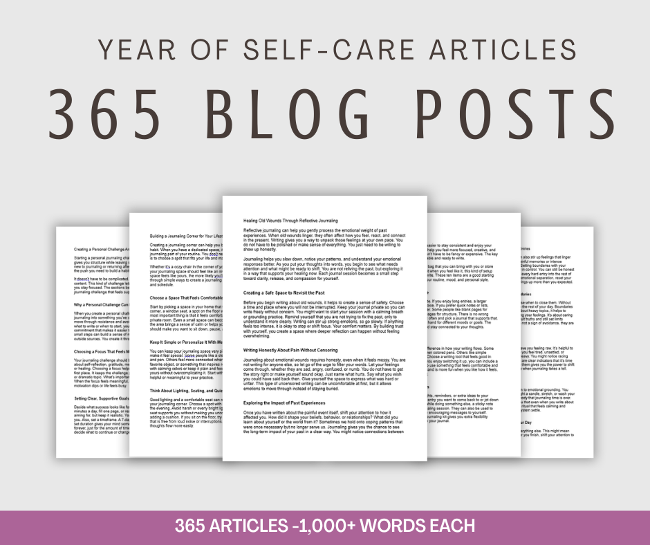 A Year of Self-Care Blog Posts | 365 Articles