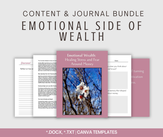 The Emotional Side of Wealth | Content & Journal Bundle