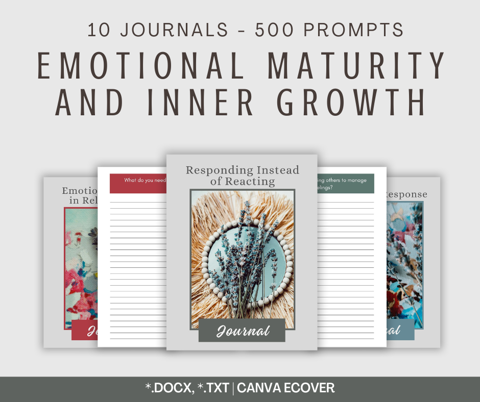 Emotional Maturity and Inner Growth Journal Collection | 10 Journals