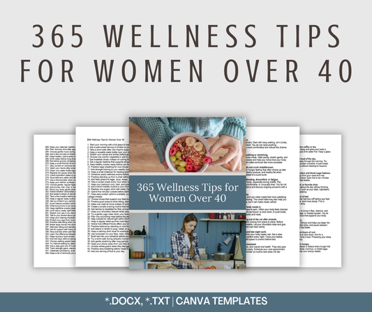 365 Wellness Tips for Women Over 40 | Content Bundle