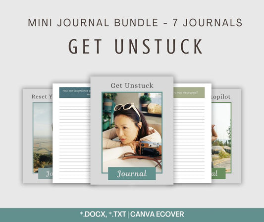 Get Unstuck Journals | 7 Mini Journals