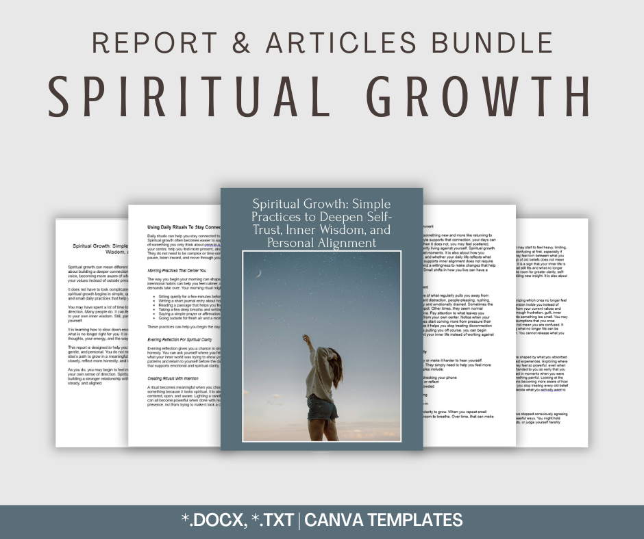 Spiritual Growth | Report & Articles Bundle