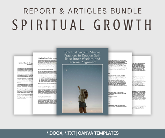 Spiritual Growth | Report & Articles Bundle