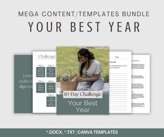 Your Best Year | MEGA Content and Templates Bundle