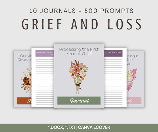 Grief and Loss Journals | 10 Journals