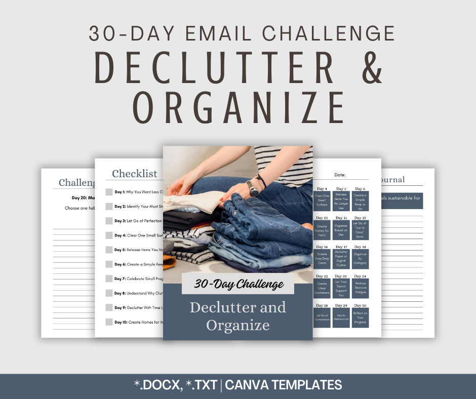 30-Day Declutter and Organize Challenge