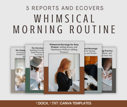 Whimsical Morning Routine Reports | 5 Report Bundle