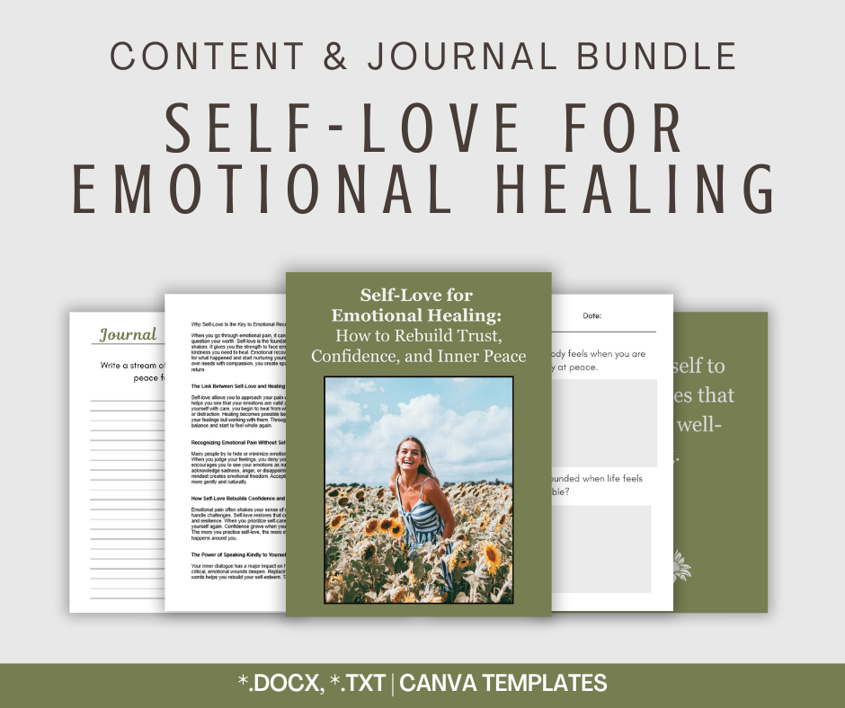 Self-Love For Emotional Healing | Content & Journal Bundle