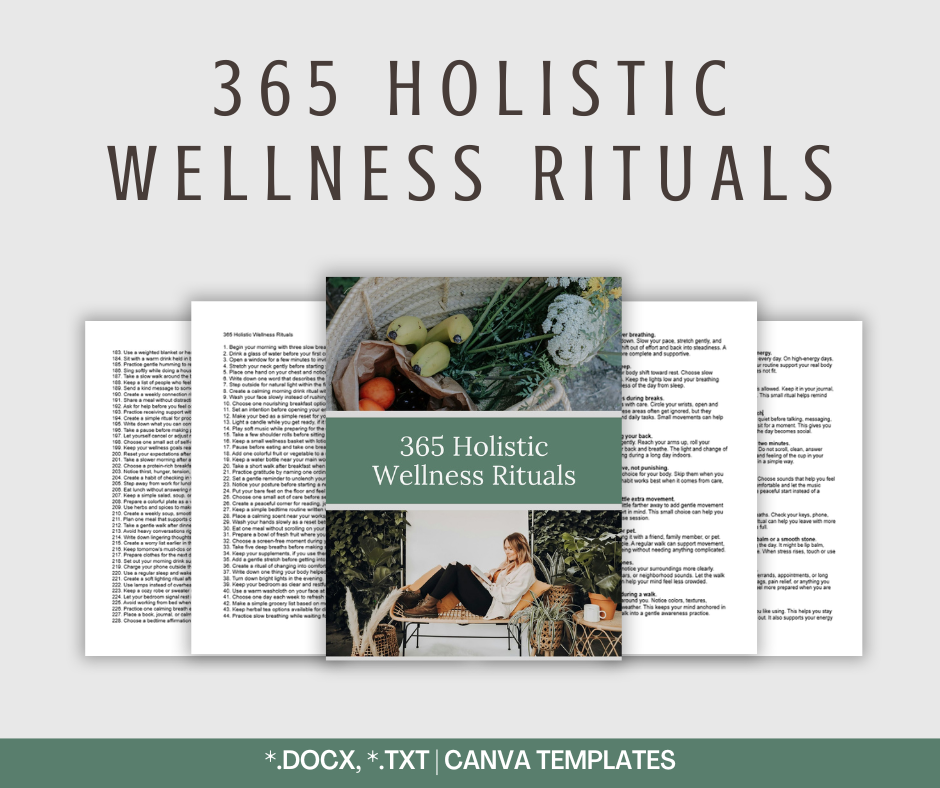 365 Holistic Wellness Rituals | Content Bundle