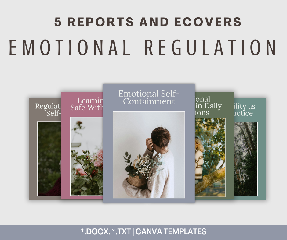 Emotional Regulation Reports | 5 Report Bundle