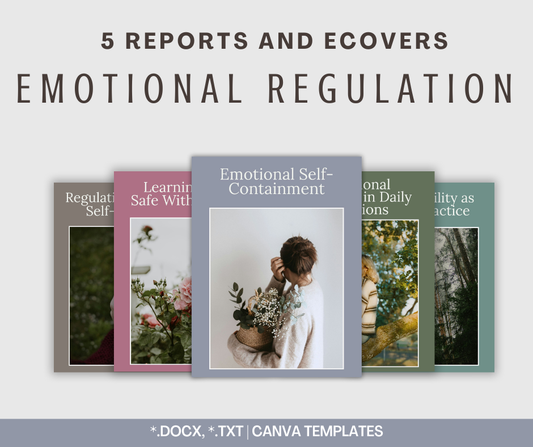 Emotional Regulation Reports | 5 Report Bundle