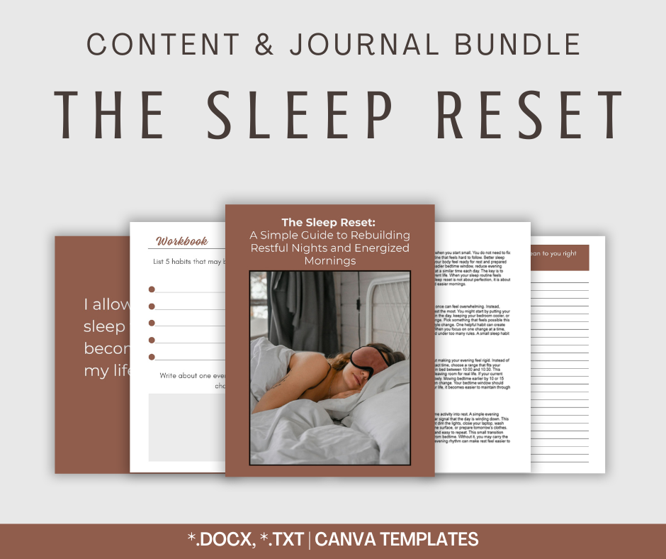 The Sleep Reset | Content & Journal Bundle