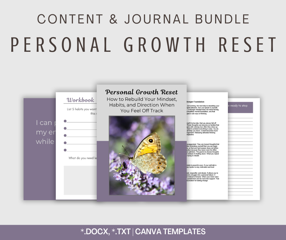 Personal Growth Reset | Content & Journal Bundle