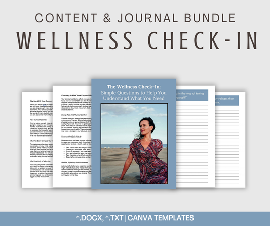 Wellness Check-In | Content & Journal Bundle