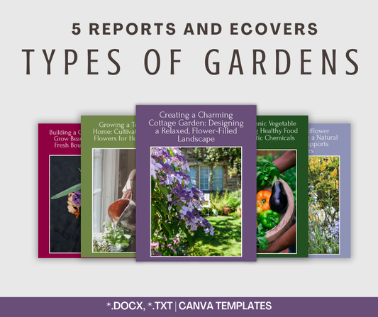 Types of Gardens Reports | 5 Report Bundle