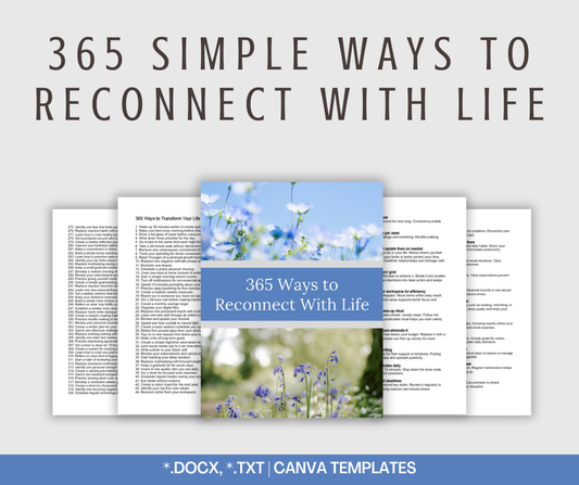 365 Simple Ways to Reconnect With Life | Content Bundle