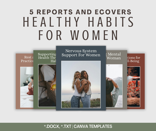 Healthy Habits For Women Reports | 5 Report Bundle