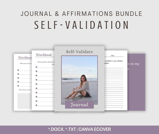Self-Validation | Journal & Affirmations Bundle