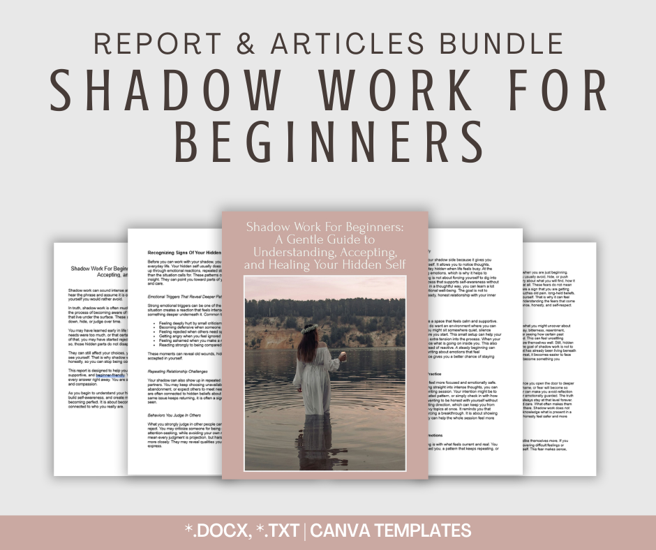 Shadow Work For Beginners | Report & Articles Bundle