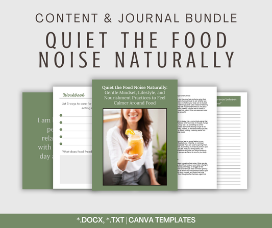 Quiet the Food Noise Naturally | Content & Journal Bundle