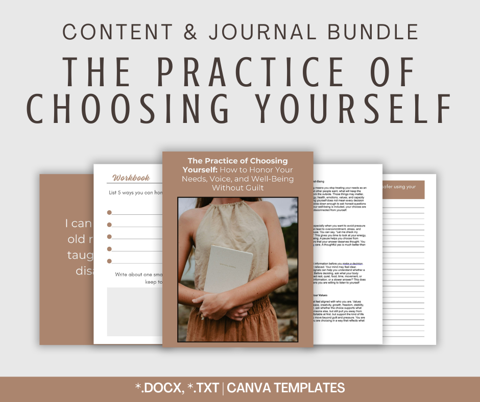 The Practice of Choosing Yourself | Content & Journal Bundle