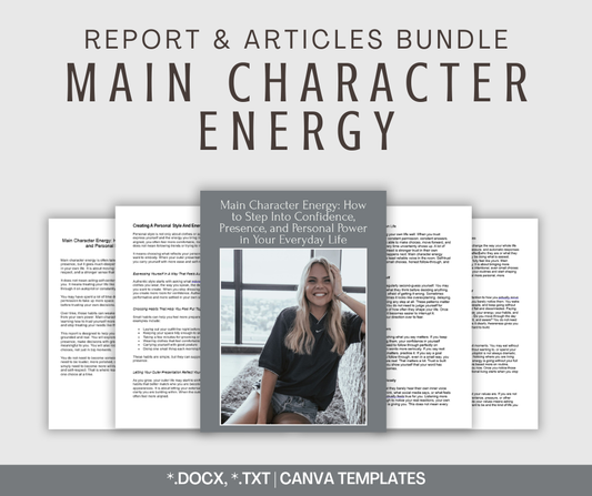 Main Character Energy | Report & Articles Bundle