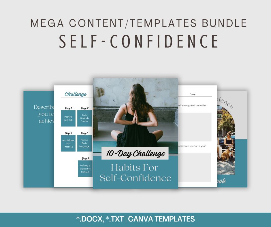 Self-Confidence | MEGA Content and Templates Bundle