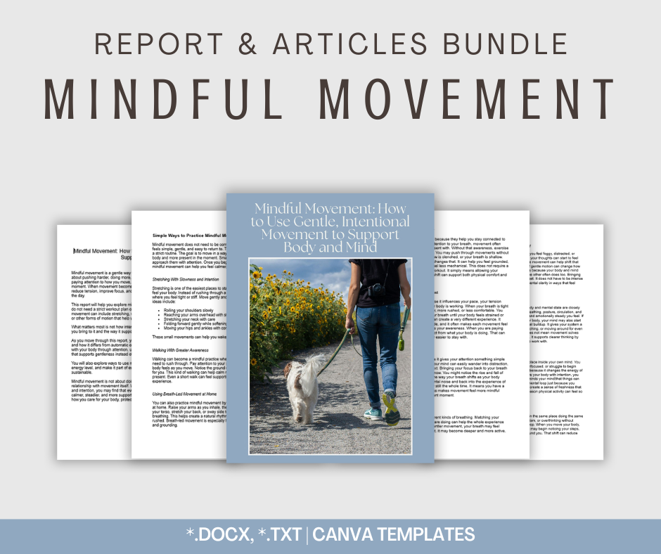 Mindful Movement | Report & Articles Bundle
