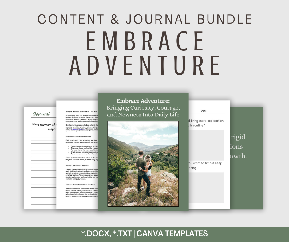 Embrace Adventure | Content & Journal Bundle