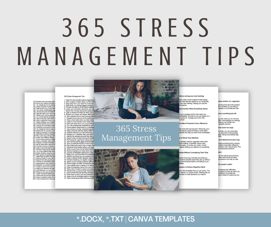 365 Stress Management Tips | Content Bundle