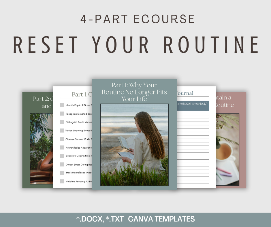 4-Part eCourse: Reset Your Routine