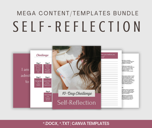 Self-Reflection | MEGA Content and Templates Bundle