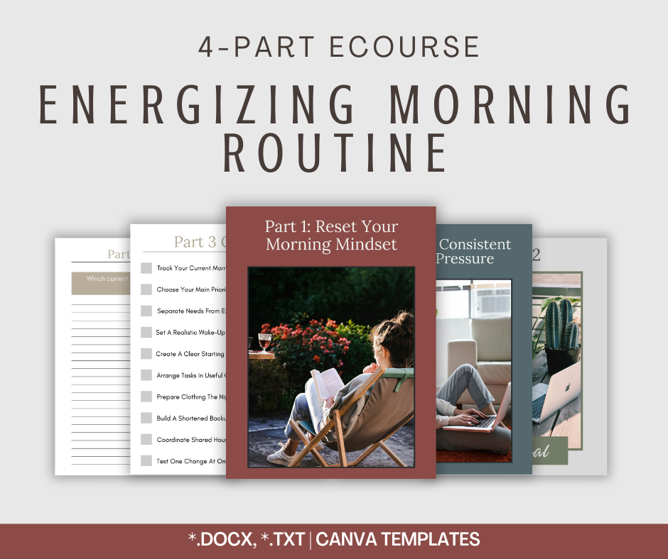 4-Part eCourse: Energizing Morning Routine