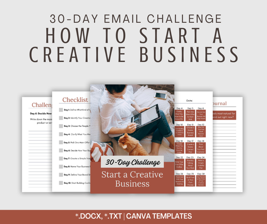 30-Day 'How to Start a Creative Business' Challenge