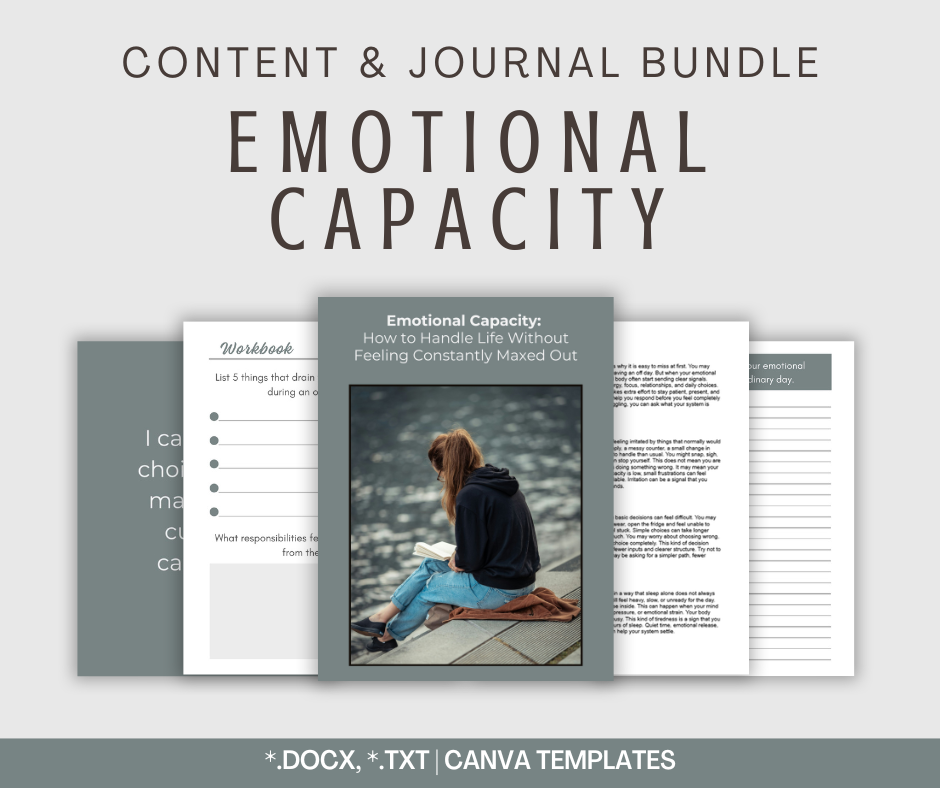 Emotional Capacity | Content & Journal Bundle