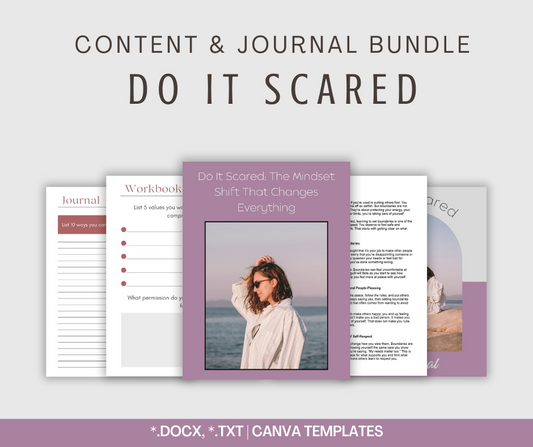 Do it Scared | Content & Journal Bundle