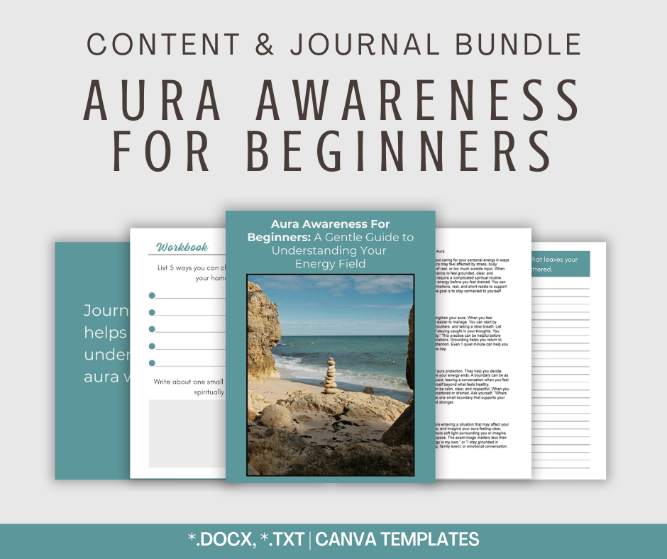 Aura Awareness For Beginners | Content & Journal Bundle