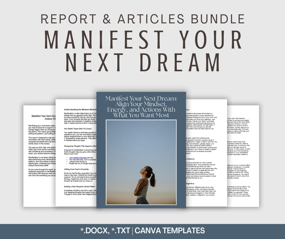 Manifest Your Next Dream | Report & Articles Bundle