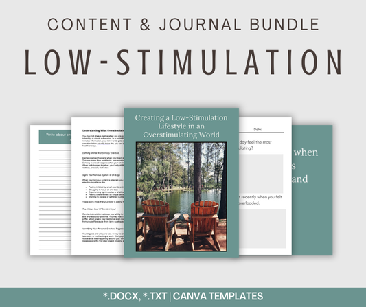 Low-Stimulation | Content & Journal Bundle