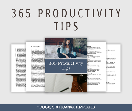 365 Productivity Tips | Content Bundle