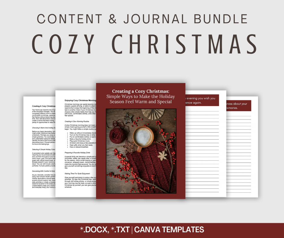 Cozy Christmas | Content & Journal Bundle